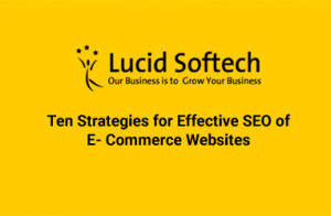 Ten Strategies for Effective SEO of E- Commerce Websites