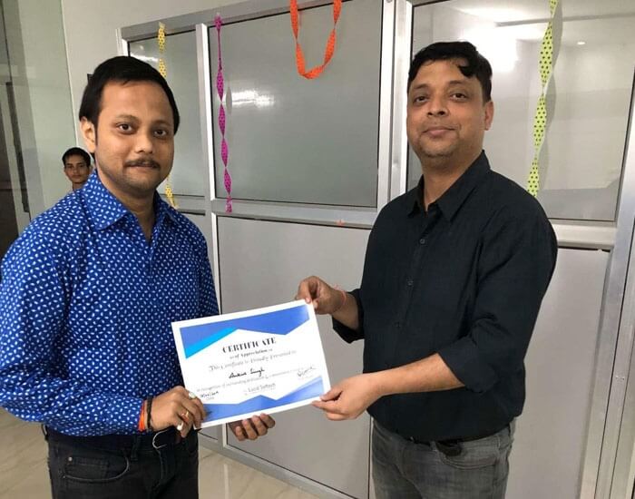 Employee of the month December 2018
